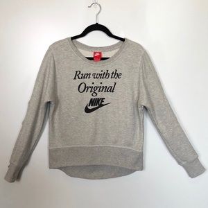 Nike “Run with the Original” Gray Sweatshirt